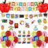 90pcs Back to School Decorations, Welcome Back to School Decorations Include Back to School Alphabet Balloon, Welcome Back to School Background, Colorful Latex Balloon Back to School Party Decorations
