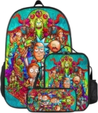 FLYIFE Anime-Inspired Cartoon Style Backpack Set – 3PCS Backpack for Teens with Pencil Case and Lunch Bag
