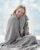 Wemore Cooling Blanket for Hot Sleepers, Summer Cool Blankets That Absorb Body Heat to Keep Cool on Hot Night, Ultra-Cool Lightweight Jacquard Blanket for Bed Sofa, Grey, Blanket Throw 51 X 60 Inches